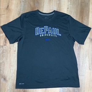 Nike DePaul University Dri-fit Graphic Tee T-Shirt